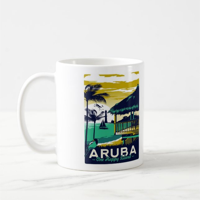Mug de café Aruba - Taille 11oz (Gauche)
