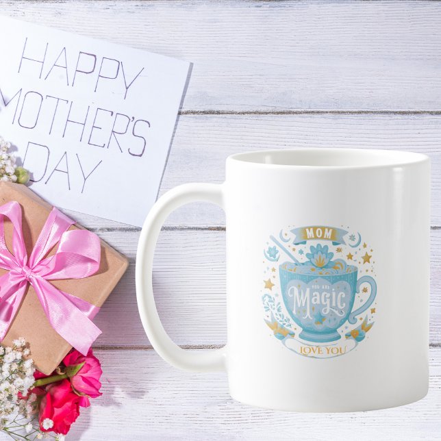 Mug de café avec citation de la fête des Mères aqu (Créateur téléchargé)