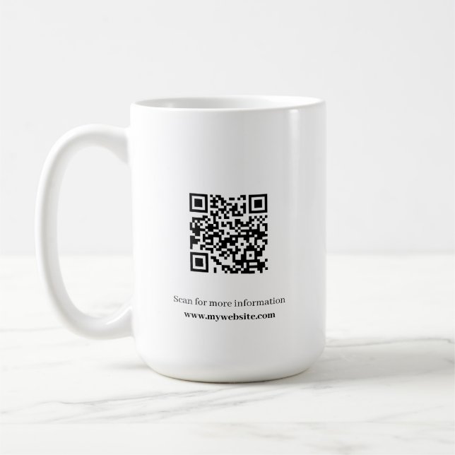 Mug de café avec code QR (Gauche)