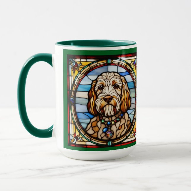 Mug de café avec Labradoodle mignon (Gauche)