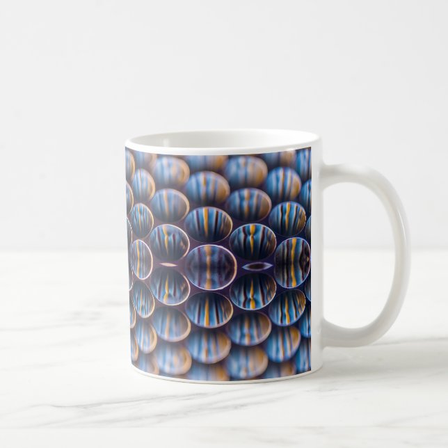 Mug de café avec une image Futuriste Honeycomb (Droite)