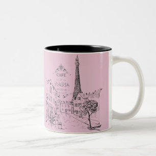 Mug de café bicolore Café Paris