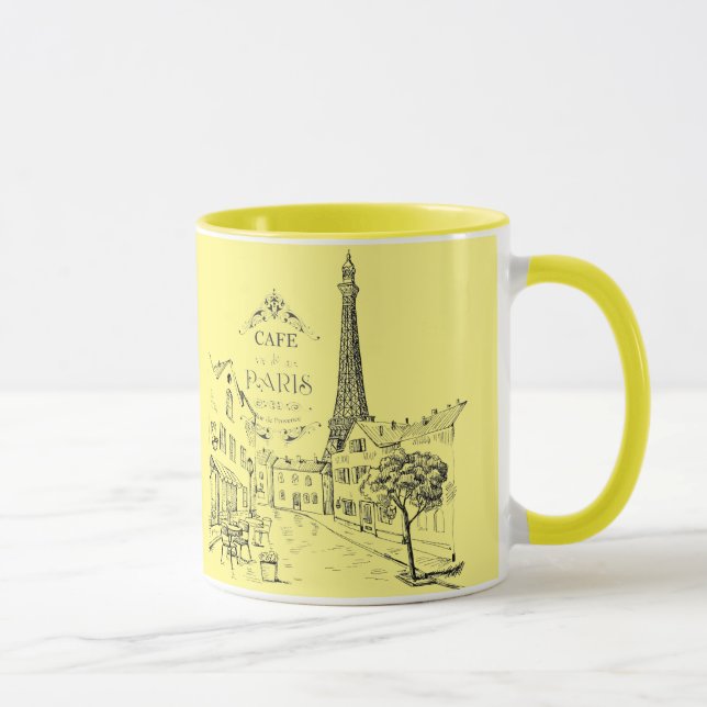 Mug de café bicolore Café Paris (Droite)