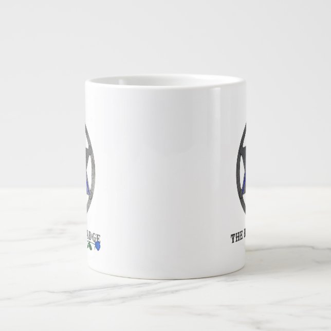 Mug de café blanc Badge Rural (Devant)