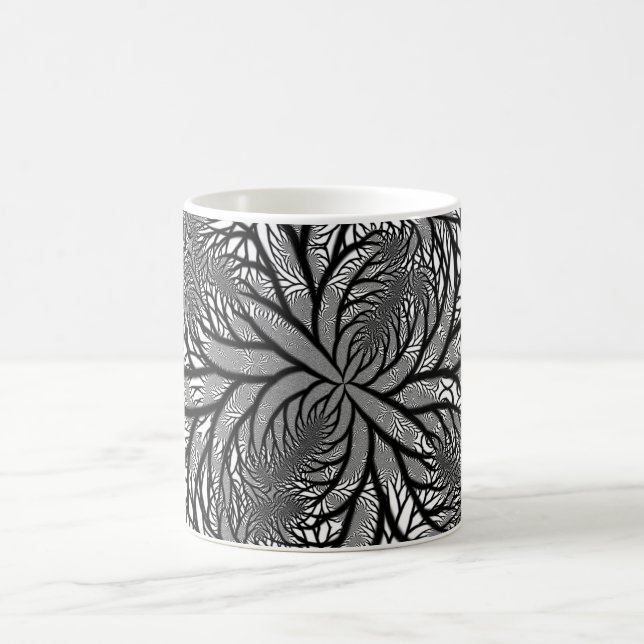 Mug de café blanc fractal (Centre)