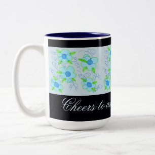 Mug de café bleu clair