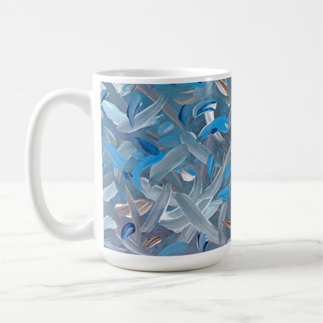 Mug de café bleu poussiéreux (Gauche)