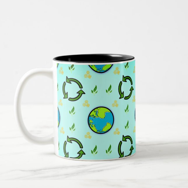 Mug de café Bonne fête de la Terre (Gauche)