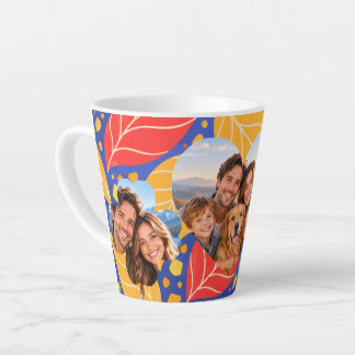 Mug de café botanique coloré personnalisé avec 3 p
