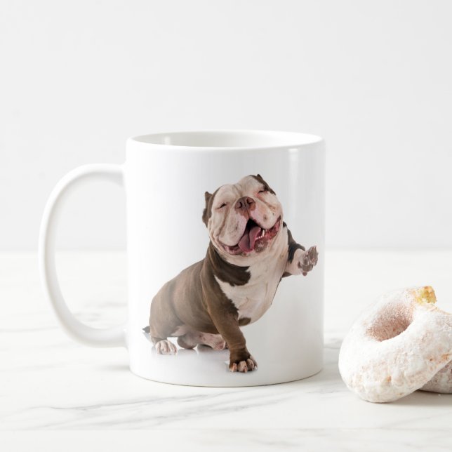 Mug de café Bulldog (Avec donut)