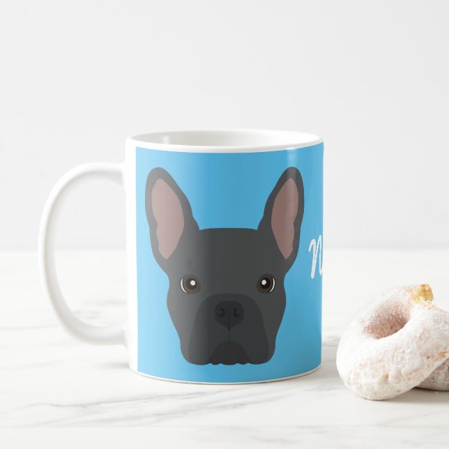 Mug de café Bulldog (Avec donut)
