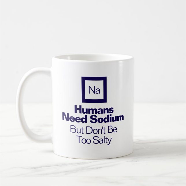 Mug de café Cadeau de sodium de chimie drôle pour  (Gauche)