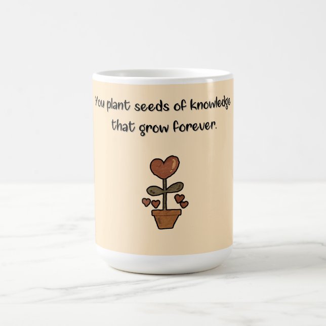 Mug de café cadeau pour l'enseignant (Centre)