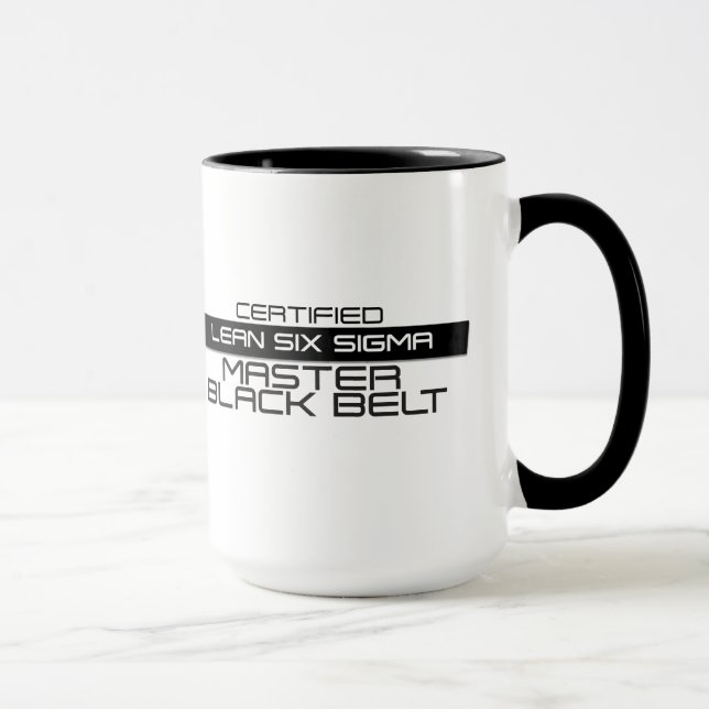 Mug de café Certifié Master Black Belt (Droite)