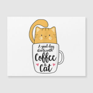 Mug de café chat orange drôle amateur de chat 
