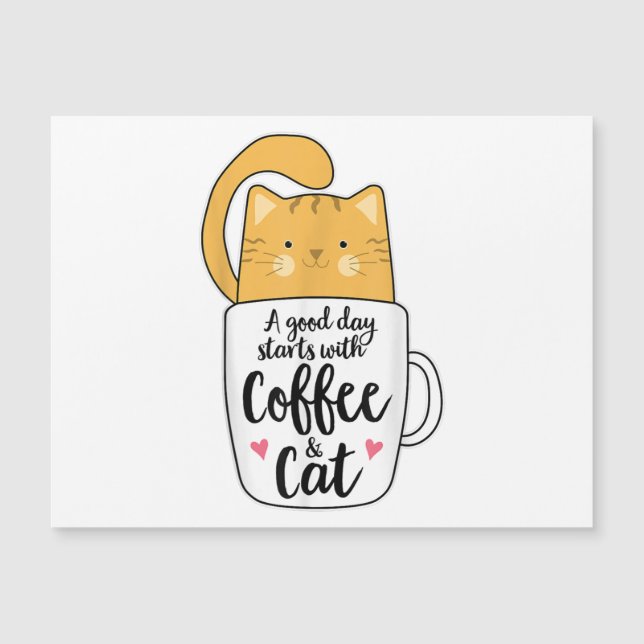 Mug de café chat orange drôle amateur de chat  (Devant)