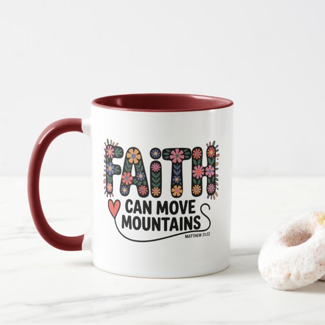 Mug de café chrétien pour femmes (Avec donut)