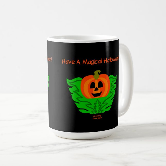 Mug de café Citrouille magique Halloween (Devant droit)