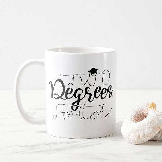 Mug de café commémoratif à deux degrés Hotter (Avec donut)