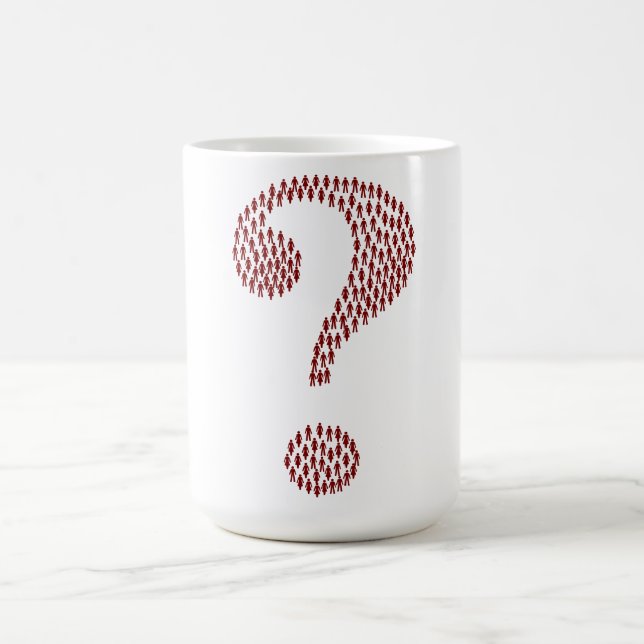 Mug de café confusionnel humain (Centre)