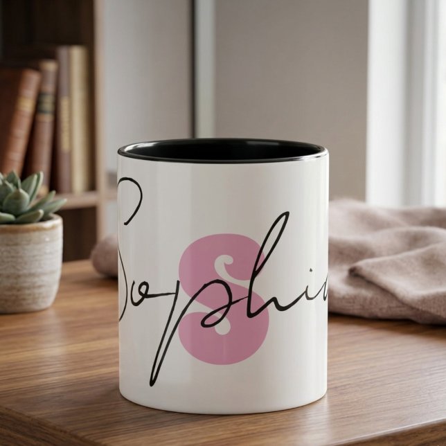 Mug de café d'anniversaire personnalisé Nom et Âge (Créateur téléchargé)