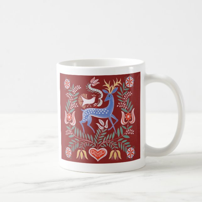 Mug de café d'art populaire hongrois (Droite)