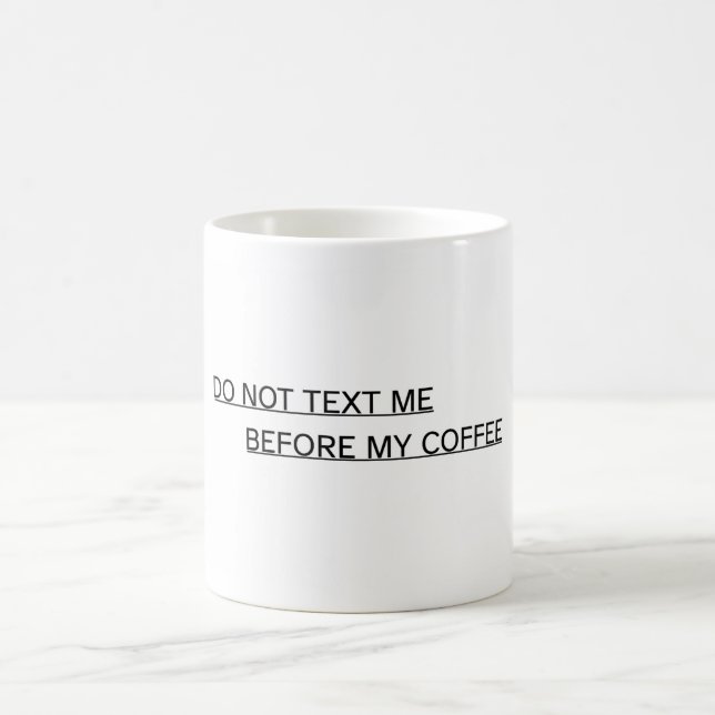Mug de café de bureau amusant - Veuillez ne pas me (Centre)