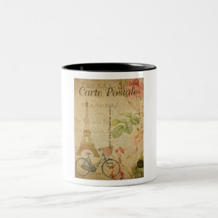 Mug de café de carte postale française