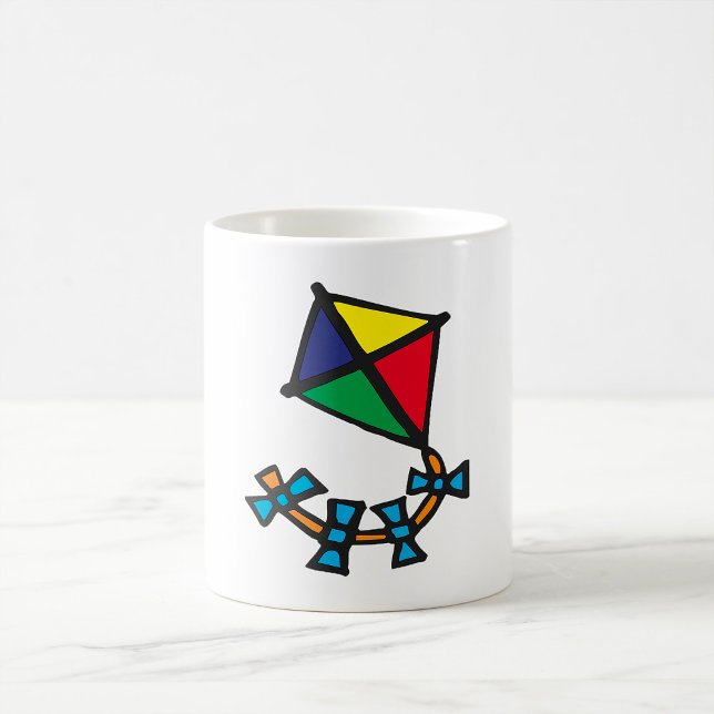 Mug de café de cerf-volant coloré (Créateur téléchargé)