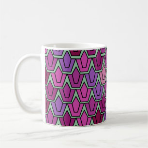 Mug de café de champ de tulipe violette