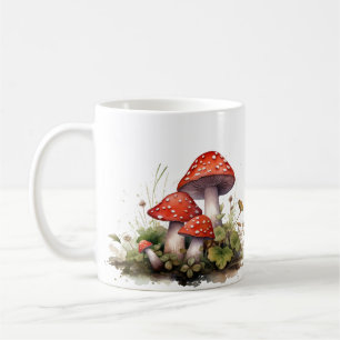 Mug de café de champignons rouges - Nature inspiré