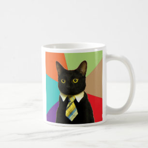 Mug de café de chat d'affaires personnalisé