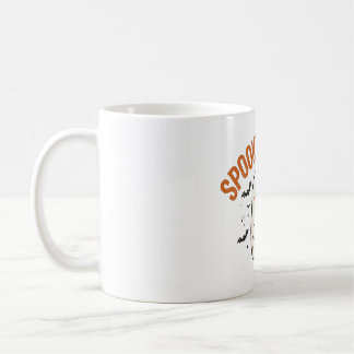 Mug de café de fantôme mignon de saison effrayant