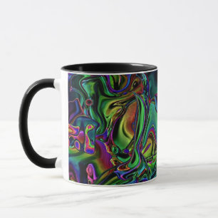 Mug de café de fonte de cerveau