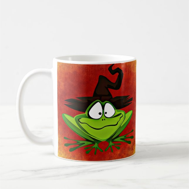 Mug de café de grenouille en cuisine (Gauche)