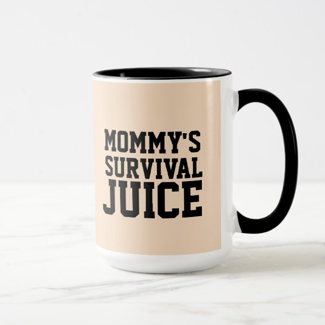 MUG DE CAFÉ DE JUS SURVIVAL DE PAPA MOMMY (Droite)