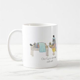 Mug de café de la caille d'Ob/Gyn