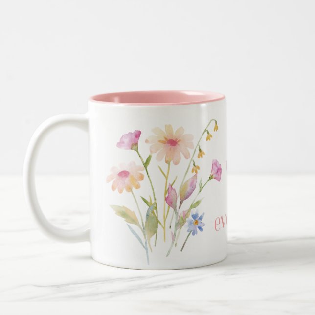 mug de café de la fête des Mères avec citation (Gauche)
