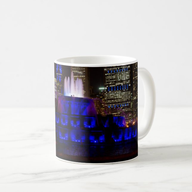 Mug de café de la fontaine Blue Buckingham (Devant droit)