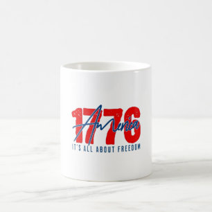 Mug de café de la liberté américaine patriotique 1