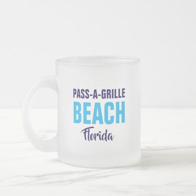 Mug de café de la plage de Pass-A-Grille Floride (Gauche)