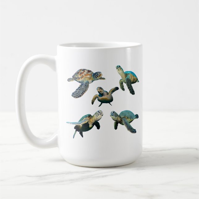Mug de café de la tortue de mer (Gauche)