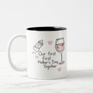 Mug de café de l'amant du vin drôle pour maman