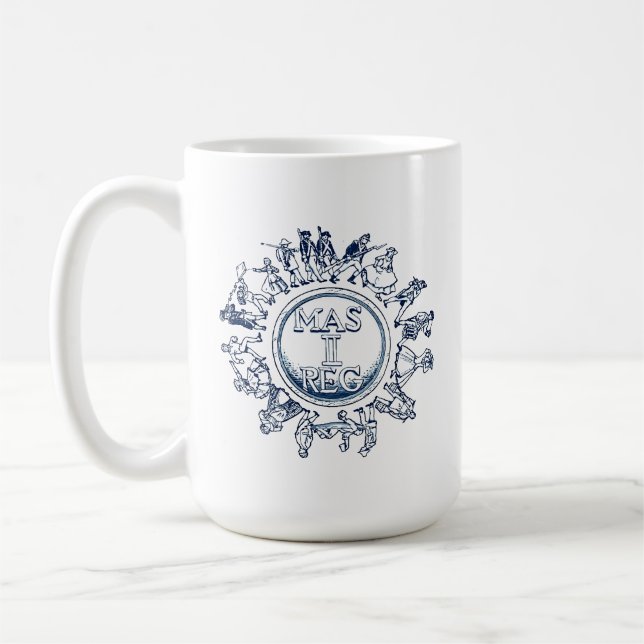 Mug de café de logo Vintage 2MA (Gauche)