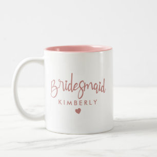 Mug de café de mariage élégant personnalisé pour d
