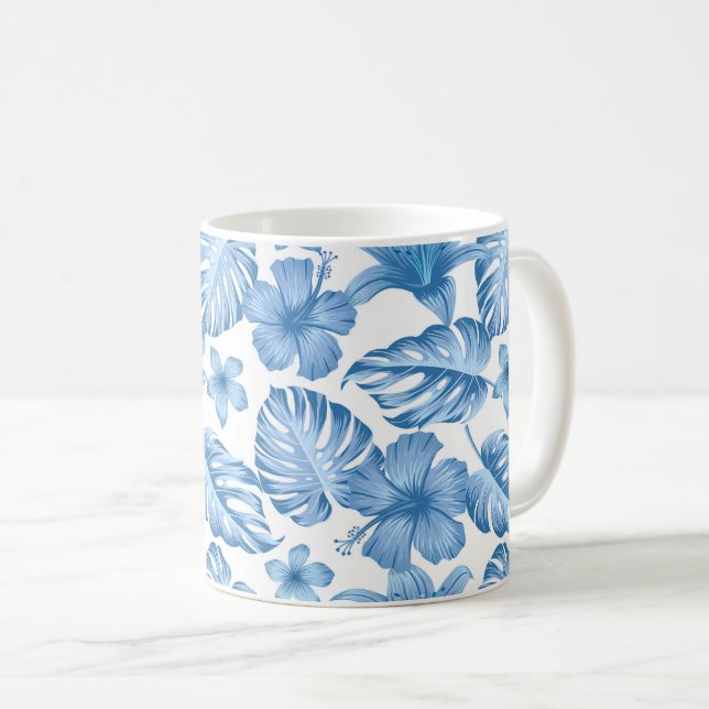 Mug de café de palmes tropicales (Devant droit)