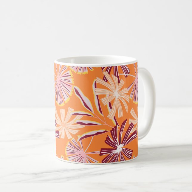 Mug de café de palmes tropicales (Devant droit)