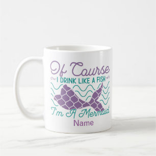 Mug de café de sirène personnalisée