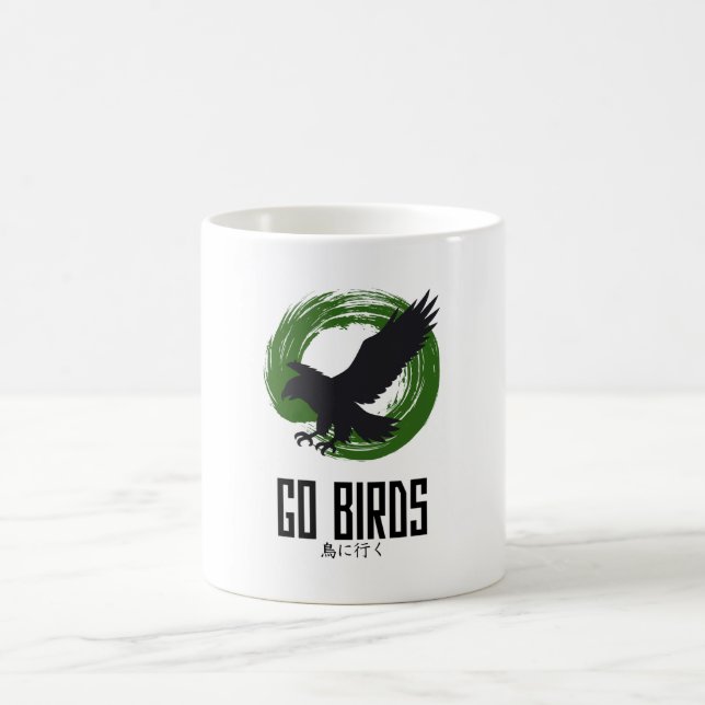 Mug de café de style japonais Go Birds (Centre)