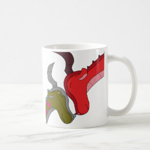 Mug de café de tatouage pour bébé et maman Dragon